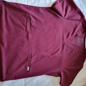 FIGS Scrub Set (top and bottom), Burgundy